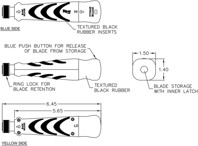 ICC - 110 and 66 Punch Down Tool - Ideal for Wiring Blocks, Patch Panels, and Connectors - Single Blade Tool - High/Low Impact Settings, Ergonomic Design, Blades Included - Image 2